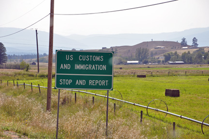 sign - US customs and immigration