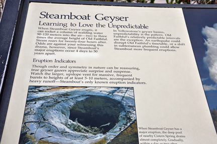 sign - Steamboat Geyser
