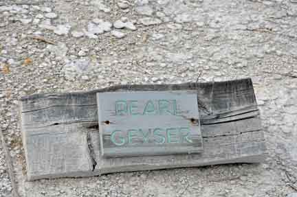sign - Pearl Geyser