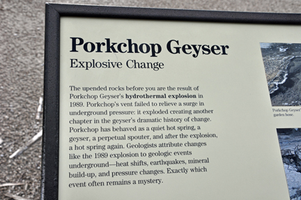 sign - Porkchop Geyser