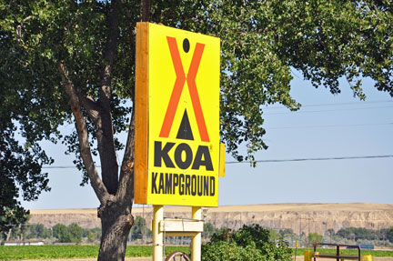 sign - KOA kampground