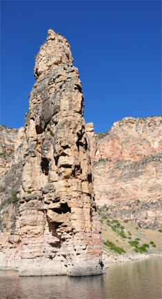 a tall cliff
