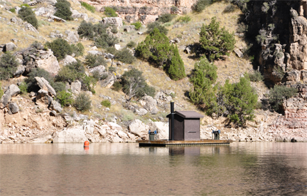 outhouse for boaters