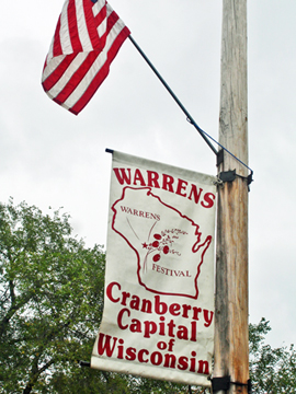 sign - Warrens Cranberry Capital of Wisconsin