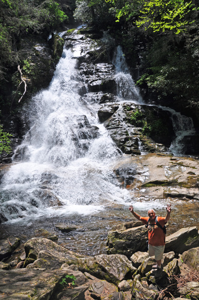 Lee Duquette at the High Shoals Creek Falls