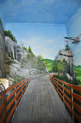 painting- walkway to the Chimney