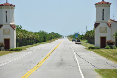 entry to the six-mile causeway 