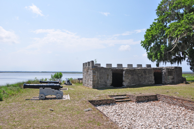 the fort at Fort Frederica"