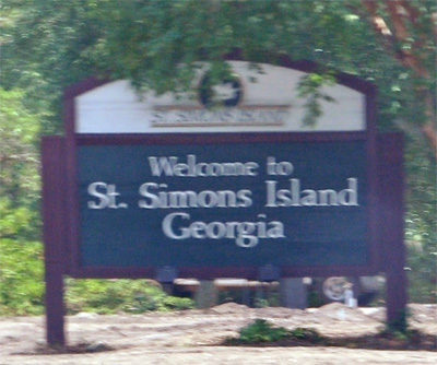 sign - Welcome to St. Simons island, Georgia