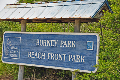 sign - Burney Park 