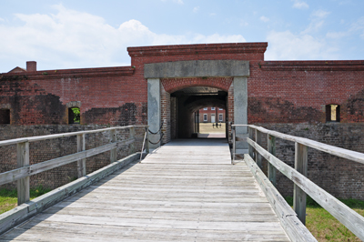 the drawbridge to the fort