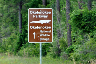 sign - Okefenokee Parkway
