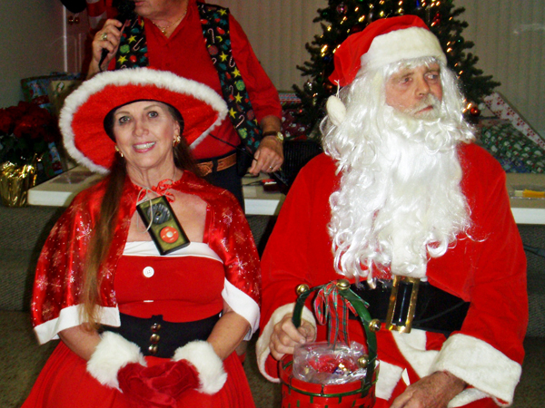 Karen Duquette and Santa Claus