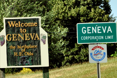 sign - welcome to Geneva