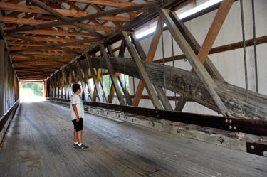 Alex on Mechanicsville Covered Bridge