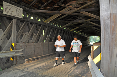 Lee and Alex on Riverdale Road Covered Bridge
