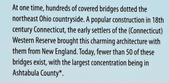 sign about covered bridges