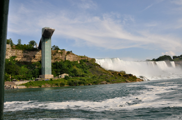 the observation tower. and Niagara Falls
