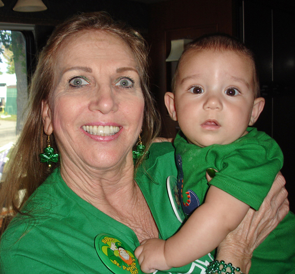 Karen Duquette and her great-grandson