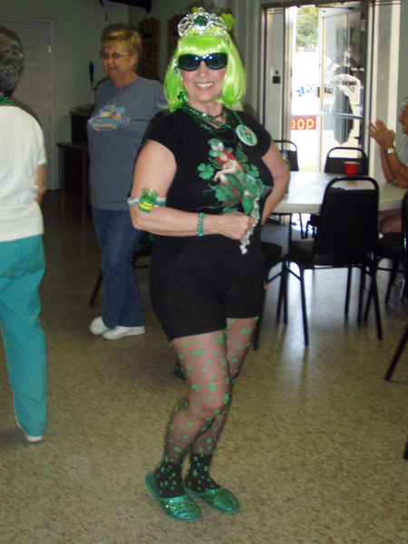 Karen Duquette at a line dance