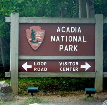 sign - Acadia National Park