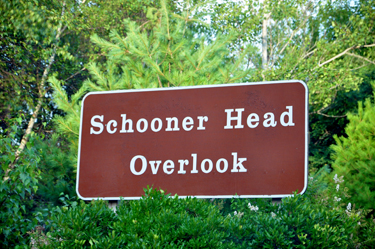 sign - Schooner Head Overlook