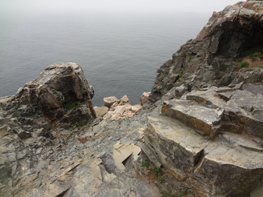 cliffs and water at Acadia National Park