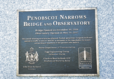sign about the bridge and observatory