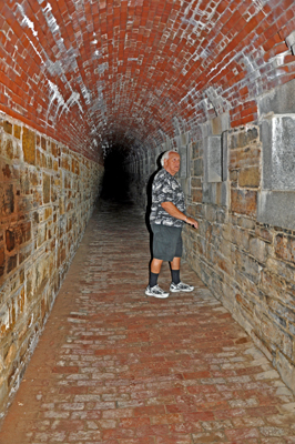Lee Duquette in a Tunnel at Fort Knox