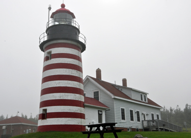 the West Quoddy Head Lighthouse