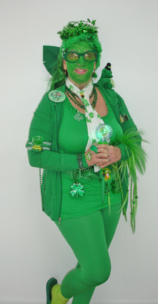 Karen Duquette's 2010 winning green outfit