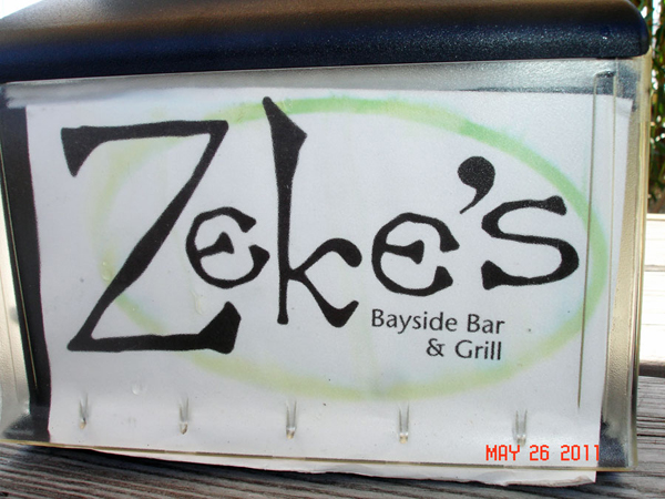 sign - Zeke's Bayside Bar & Grill in Englewood, Florida