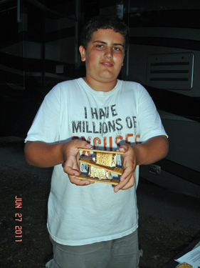Alex and his fancy s'mores