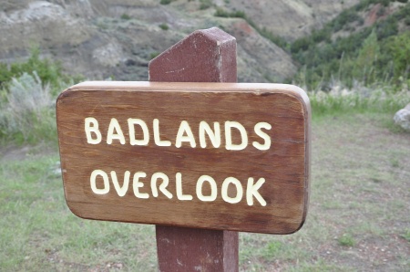 sign - Badlands Overlook