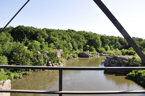 view from the 1908 Historic bridge