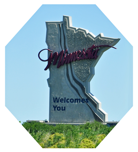 welcome to Minnesota sign