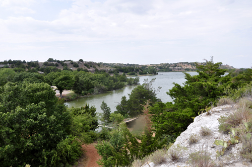 view from the trail at Roman Nose State Park