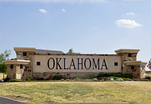 sign: welcome to Oklahoma