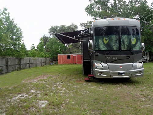 The RV of the two RV Gypsies in Deland,, Florida