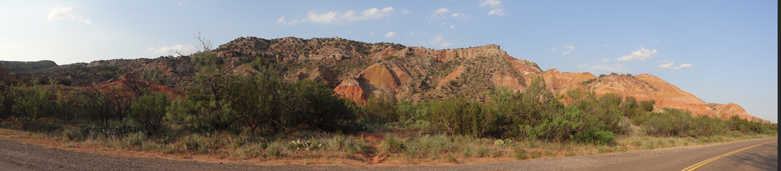 panorama of Palo Duro Canyon in Texas