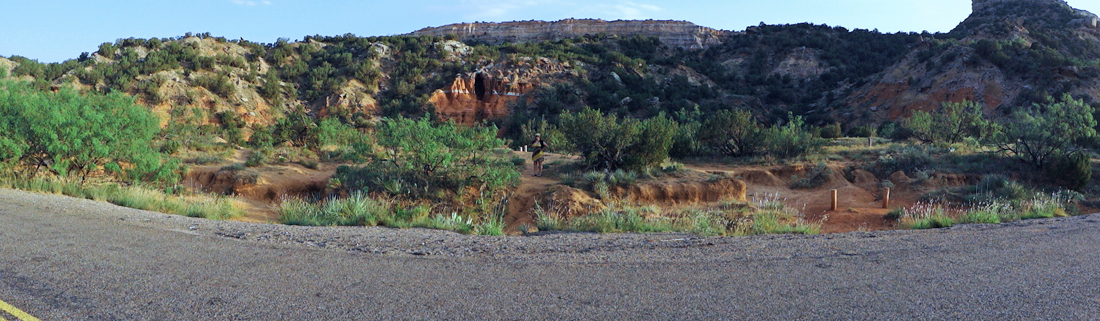 Karen Duquette at Palo Duro Canyon in Texas