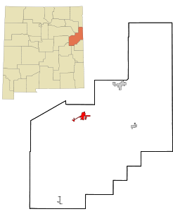 map of New Mexico showing location of Quay County and Tucumcari NM