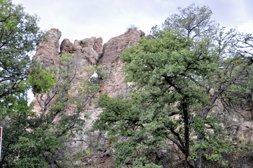rock formations at  Chiricahua National Monument Park