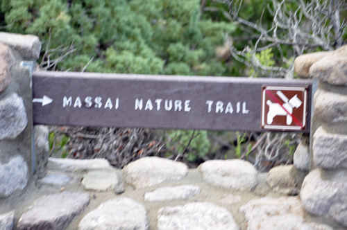 sign: Masssai Nature Trail