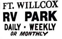 sign: Ft. Willcox RV Park