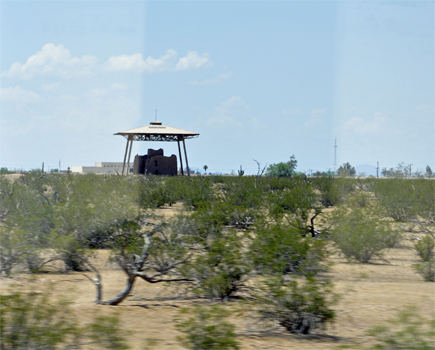 view of Casa Grande Ruins from the RV