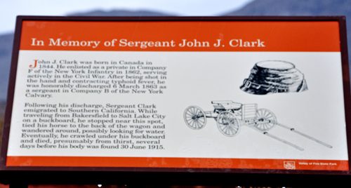 sign: in memory of Sgt John Clark