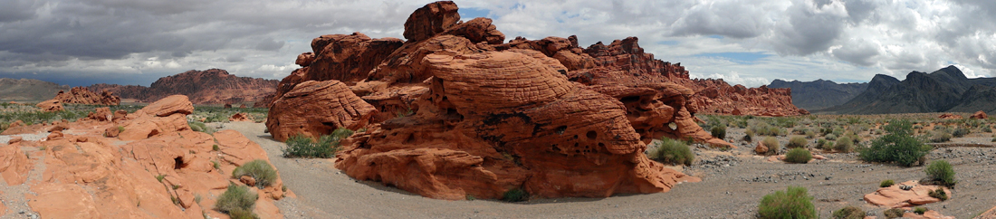 panorama of Beehives at Valley of Fire State Park