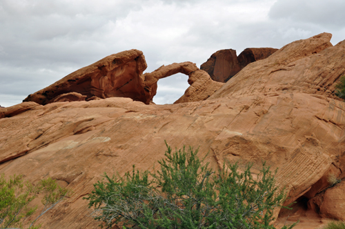 the Natural Arch at Valley of Fire State Park