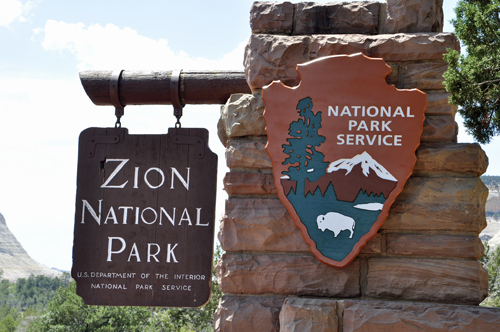 sign: Zion National Park